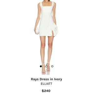 ELLIATT rays dress in ivory